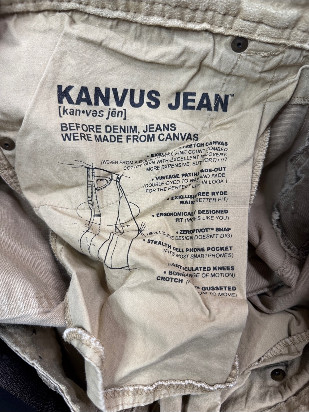 Kuhl Brown Kanvus Jean Pants Size 40x32 - Picture 11 of 13
